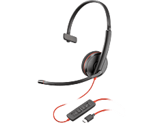 POLY C3210 单耳头戴式话务耳机 (8X214AA)