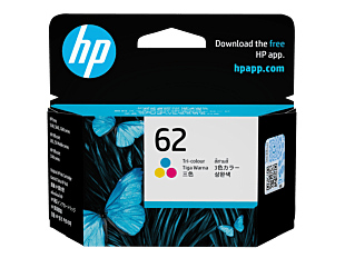 HP 62 号彩色原装墨盒 (C2P06AA)