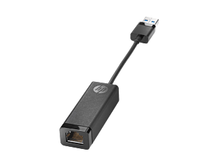HP USB 3.0 转千兆位 RJ45 适配器 G2 (4Z7Z7AA) - Left facing