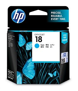 惠普 18 号青色原装墨盒 (C4937A) - Center facing