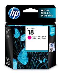 惠普 18 号品红色原装墨盒 (C4938A) - Center facing