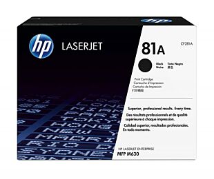 HP LaserJet 81A 黑色原装硒鼓 (CF281A) - Center facing