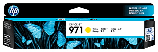 惠普 971 号黄色原装墨盒 (CN624AA) - Center facing