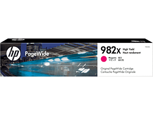 HP 982X PageWide 高印量洋红色原装墨盒 (T0B28A) - Center facing