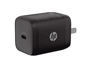惠普 (HP) 65W原装氮化镓单口充电器套装 - 黑色 (C3BJ9P3)