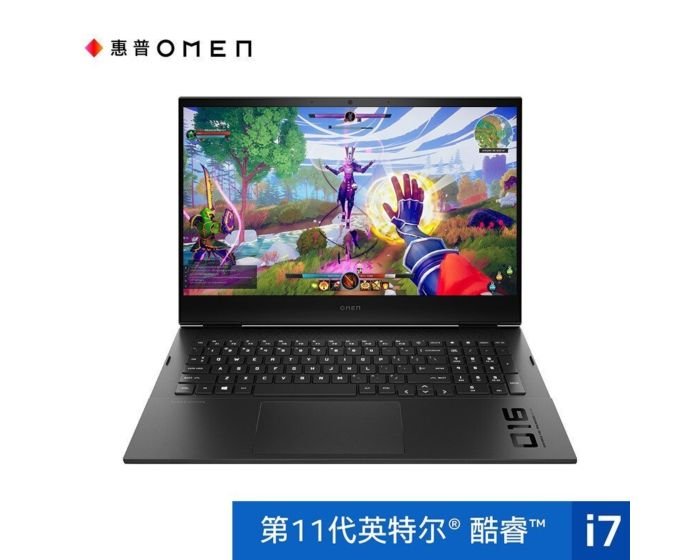 惠普(HP)暗影精灵7 16-b0007TX游戏本 16.1英寸笔记本电脑(i7-11800H Windows 10 家庭版 16G 512GSSD RTX3060 6G独显 144Hz 高色域)